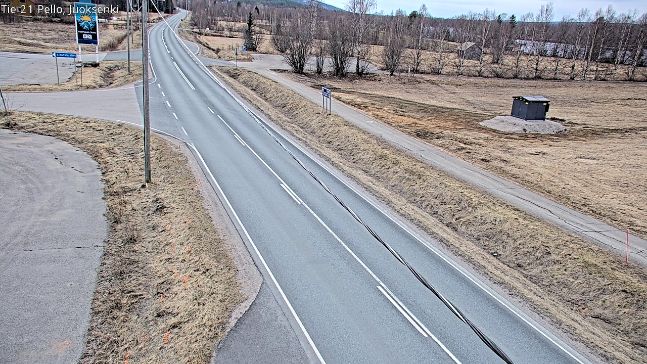 Weather Camera Image Väg 21 Pello Juoksenki, Pello, Lappi