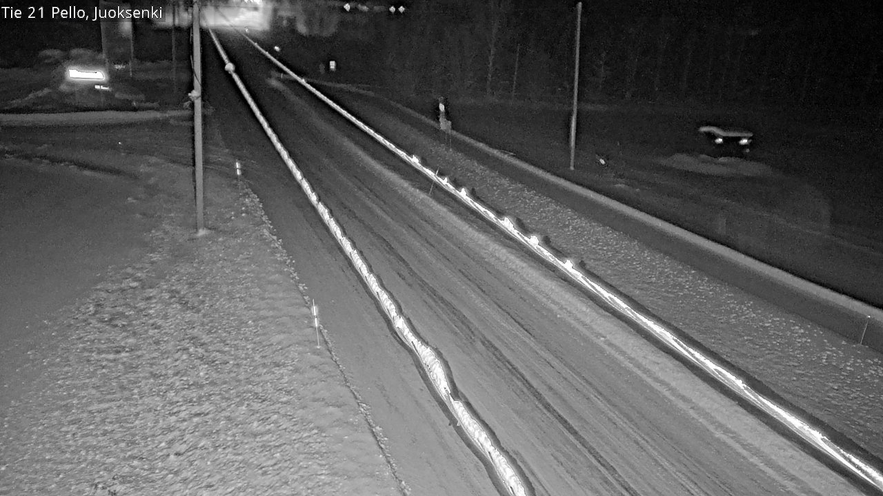 Weather Camera Image Road 21 Pello Juoksenki, Pello, Lappi