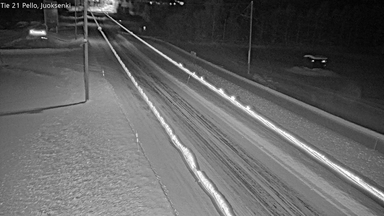 Weather Camera Image Road 21 Pello Juoksenki, Pello, Lappi