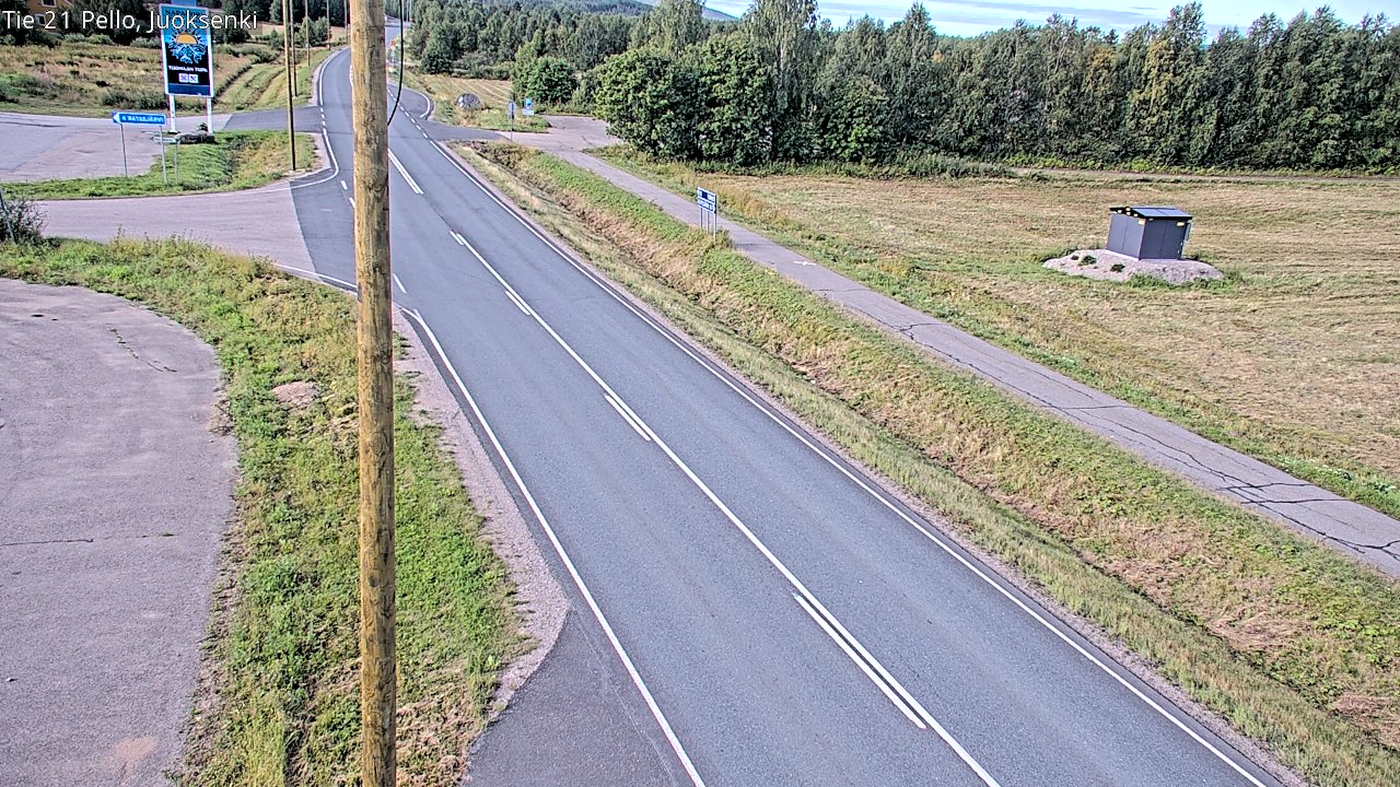 Weather Camera Image Road 21 Pello Juoksenki, Pello, Lappi