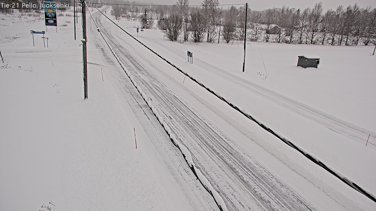 Kelikamerat Kuva Tie 21 Pello Juoksenki, Pello, Lappi
