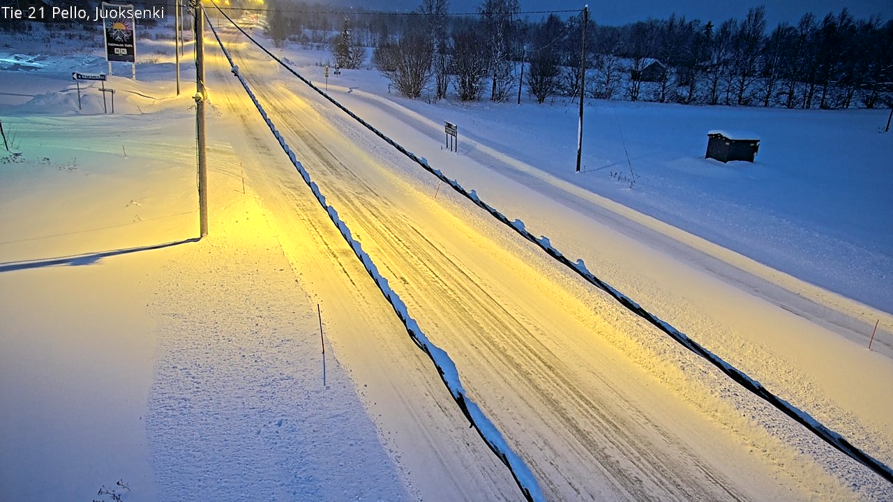 Kelikamerat Kuva Tie 21 Pello Juoksenki, Pello, Lappi