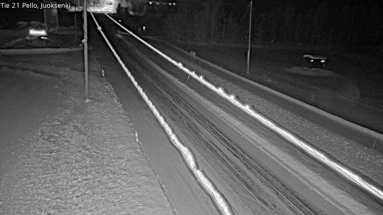 Weather Camera Image Road 21 Pello Juoksenki, Pello, Lappi