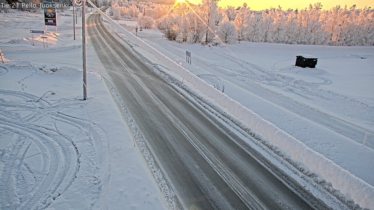 Kelikamerat Kuva Tie 21 Pello Juoksenki, Pello, Lappi