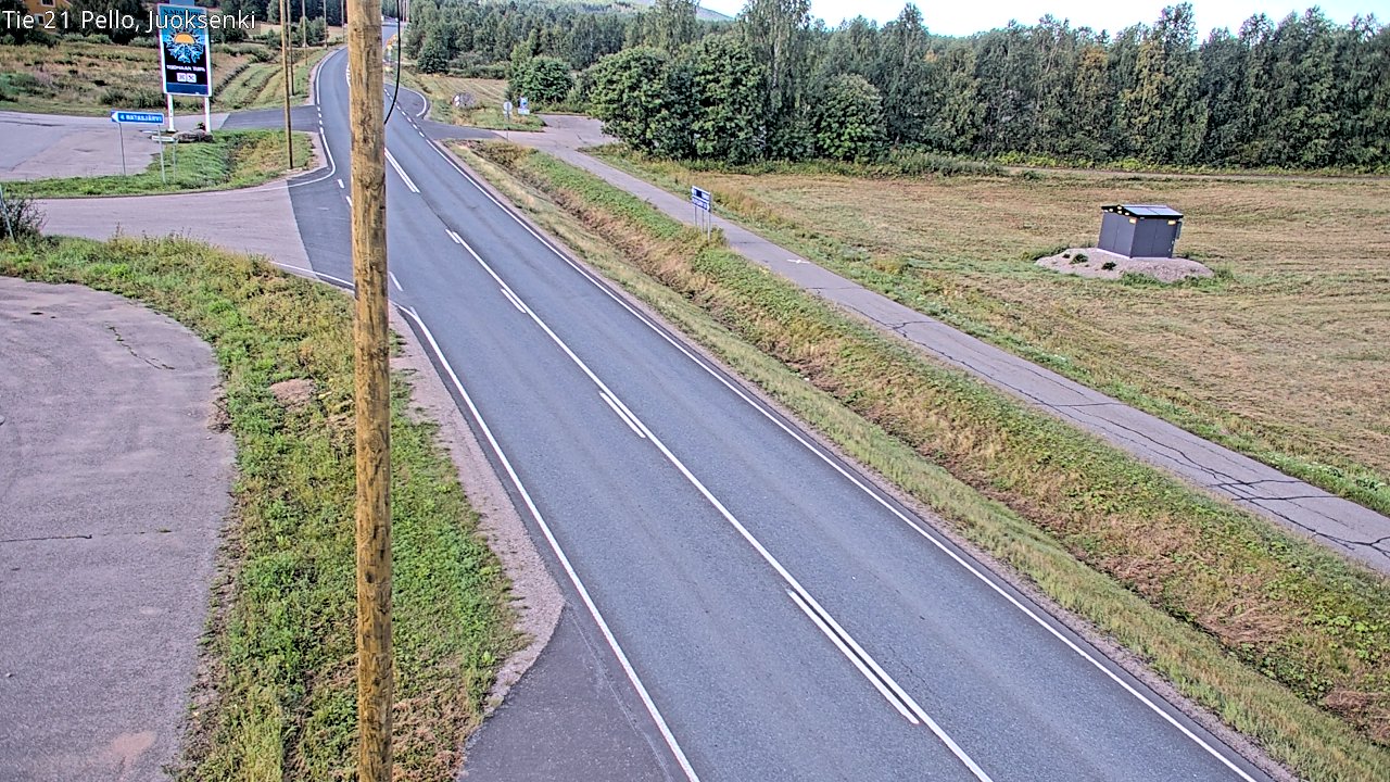 Weather Camera Image Road 21 Pello Juoksenki, Pello, Lappi