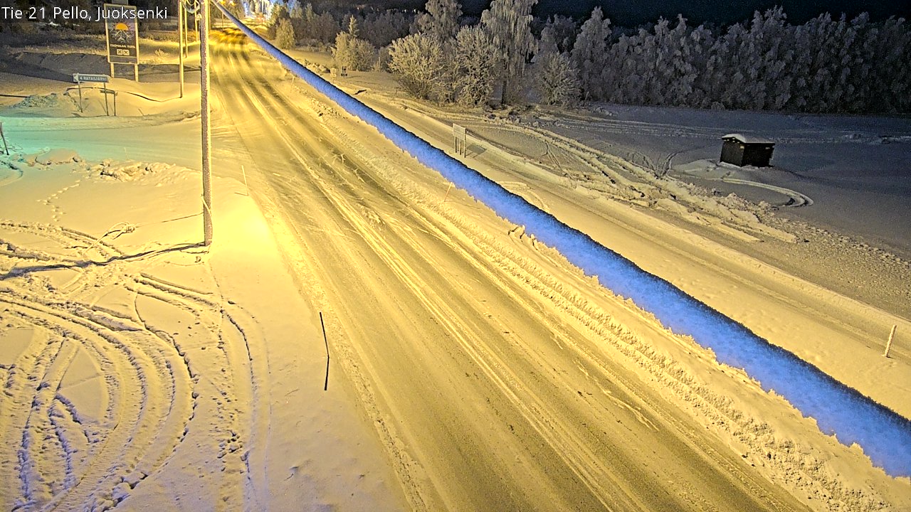 Kelikamerat Kuva Tie 21 Pello Juoksenki, Pello, Lappi