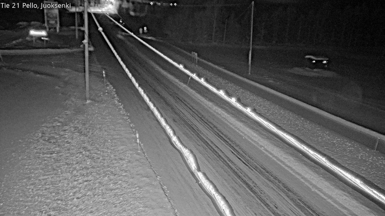 Weather Camera Image Road 21 Pello Juoksenki, Pello, Lappi