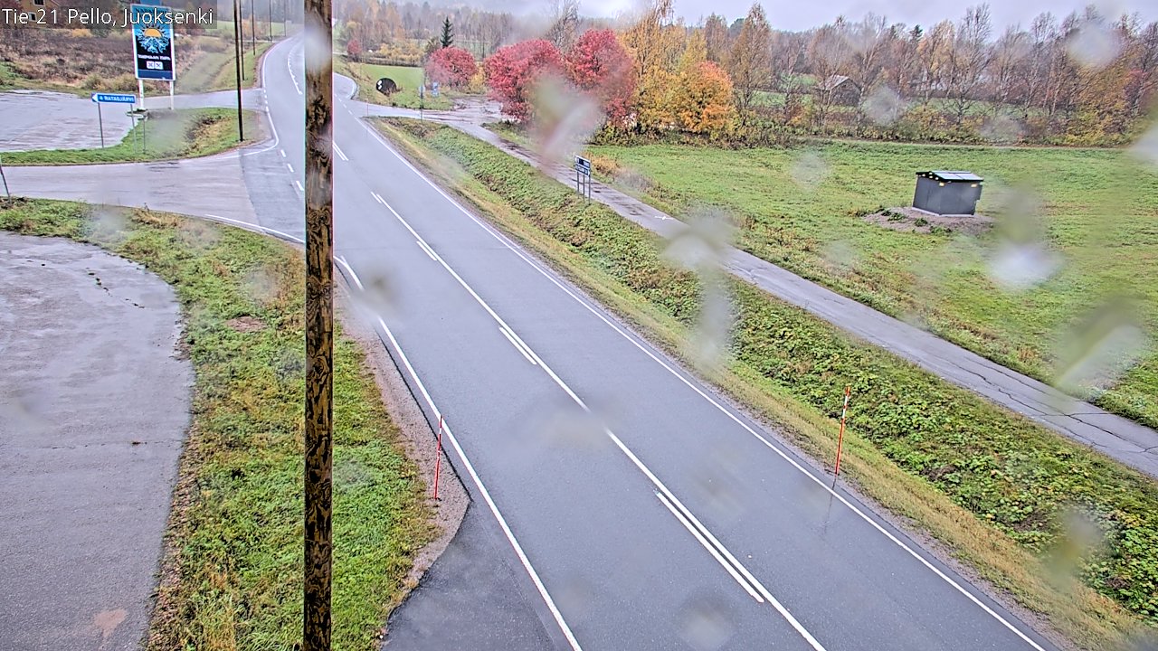 Weather Camera Image Road 21 Pello Juoksenki, Pello, Lappi