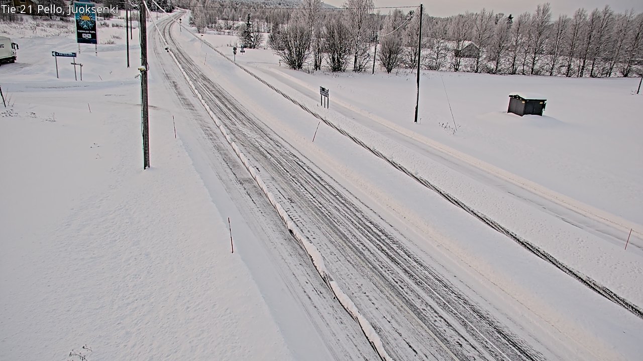 Weather Camera Image Road 21 Pello Juoksenki, Pello, Lappi