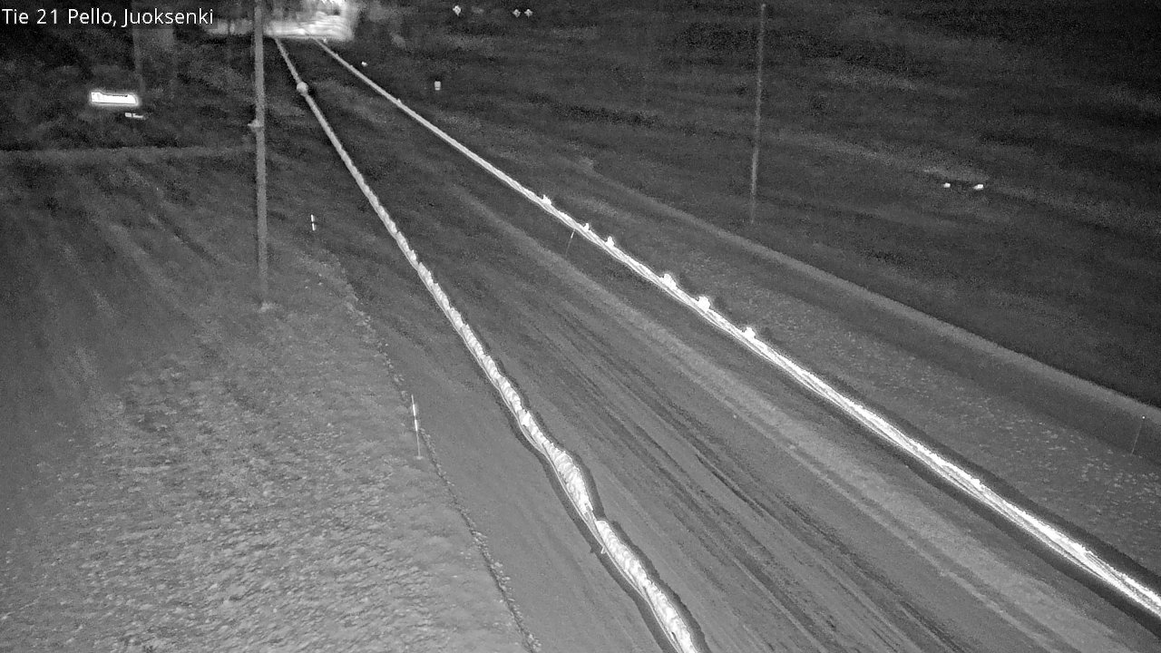 Weather Camera Image Road 21 Pello Juoksenki, Pello, Lappi