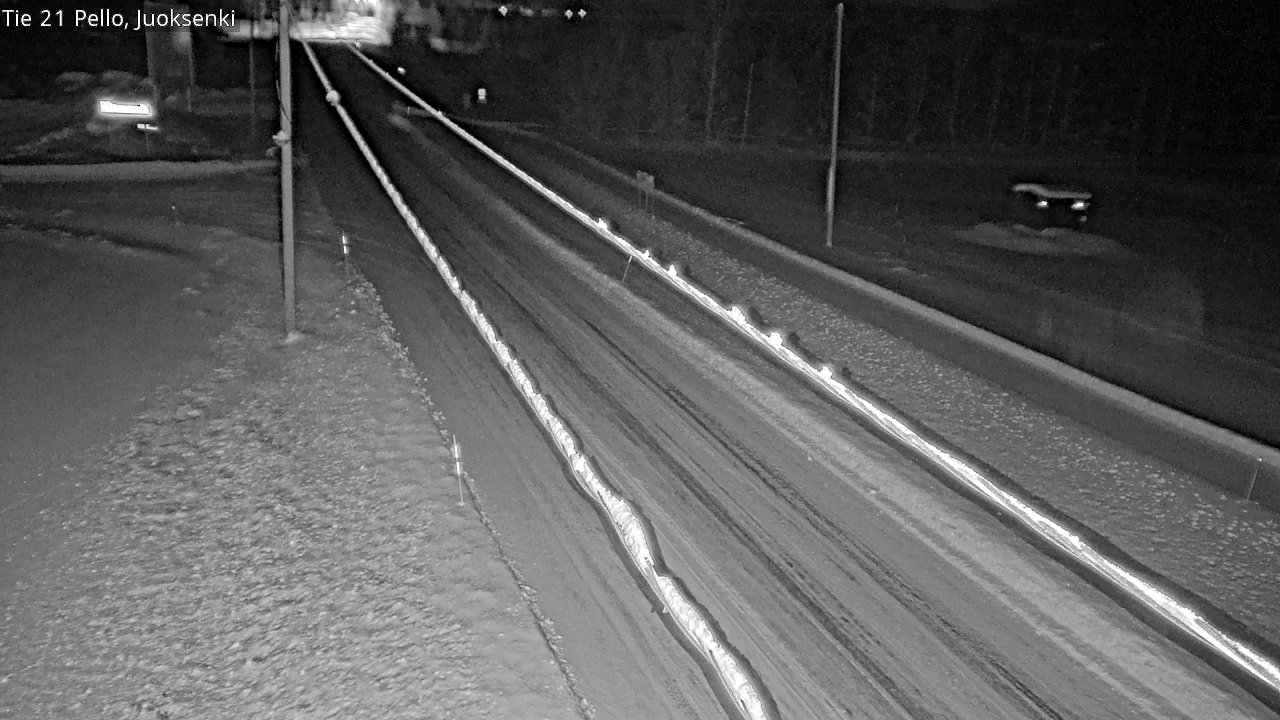 Weather Camera Image Road 21 Pello Juoksenki, Pello, Lappi