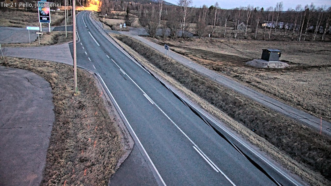 Kelikamerat Kuva Tie 21 Pello Juoksenki, Pello, Lappi