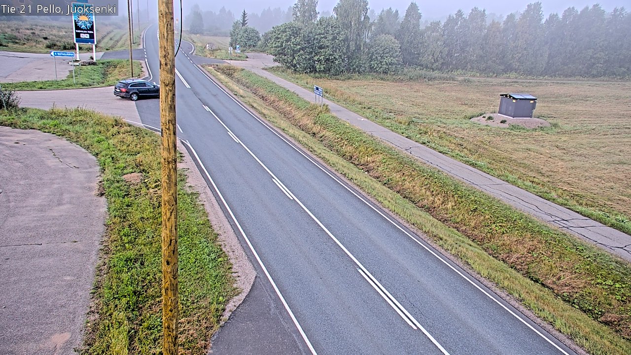 Weather Camera Image Road 21 Pello Juoksenki, Pello, Lappi