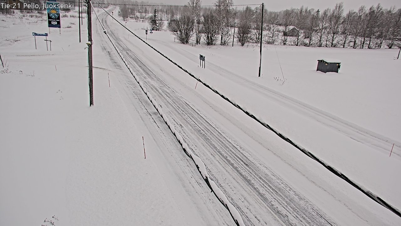 Kelikamerat Kuva Tie 21 Pello Juoksenki, Pello, Lappi