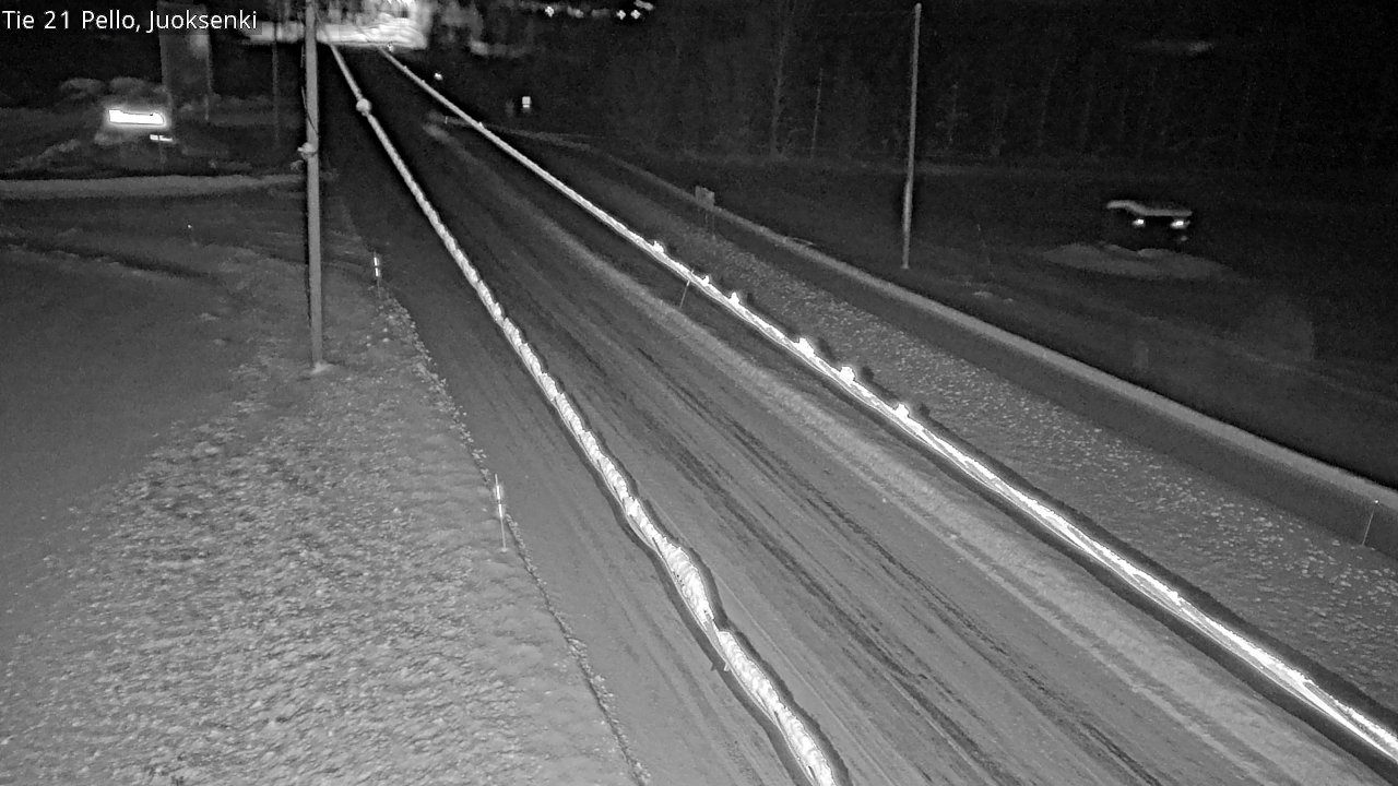 Weather Camera Image Road 21 Pello Juoksenki, Pello, Lappi