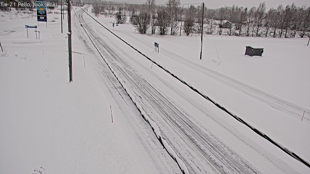 Kelikamerat Kuva Tie 21 Pello Juoksenki, Pello, Lappi