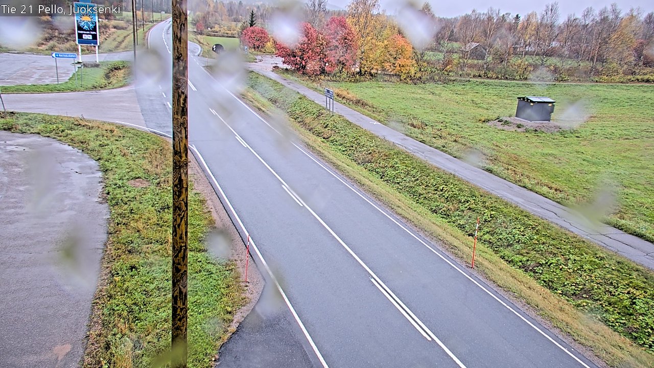 Weather Camera Image Road 21 Pello Juoksenki, Pello, Lappi