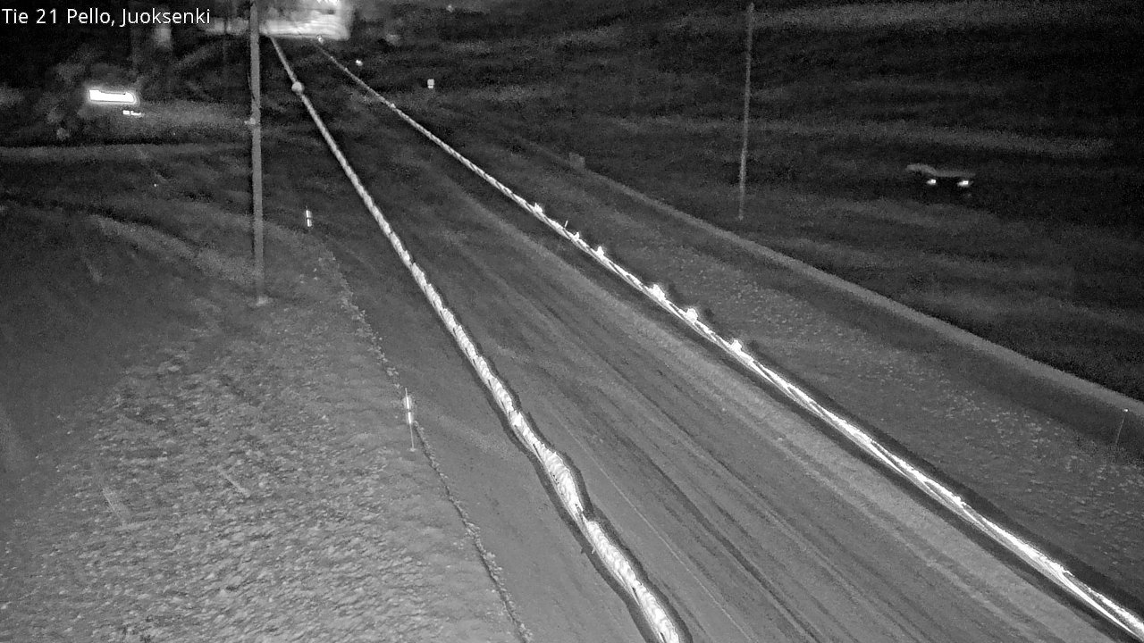 Weather Camera Image Road 21 Pello Juoksenki, Pello, Lappi