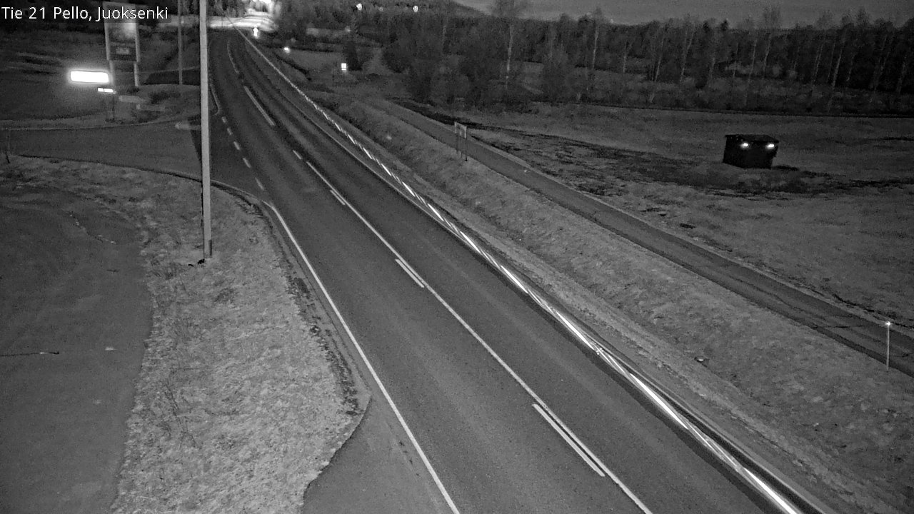 Weather Camera Image Väg 21 Pello Juoksenki, Pello, Lappi