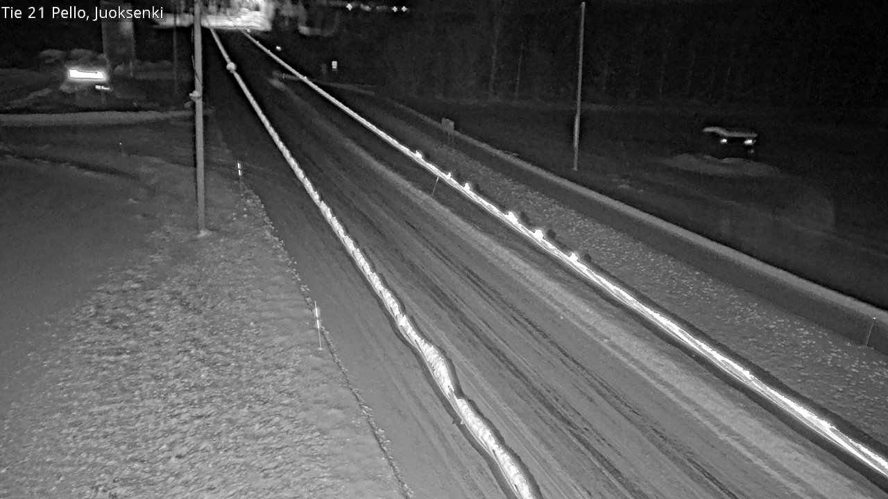 Weather Camera Image Road 21 Pello Juoksenki, Pello, Lappi