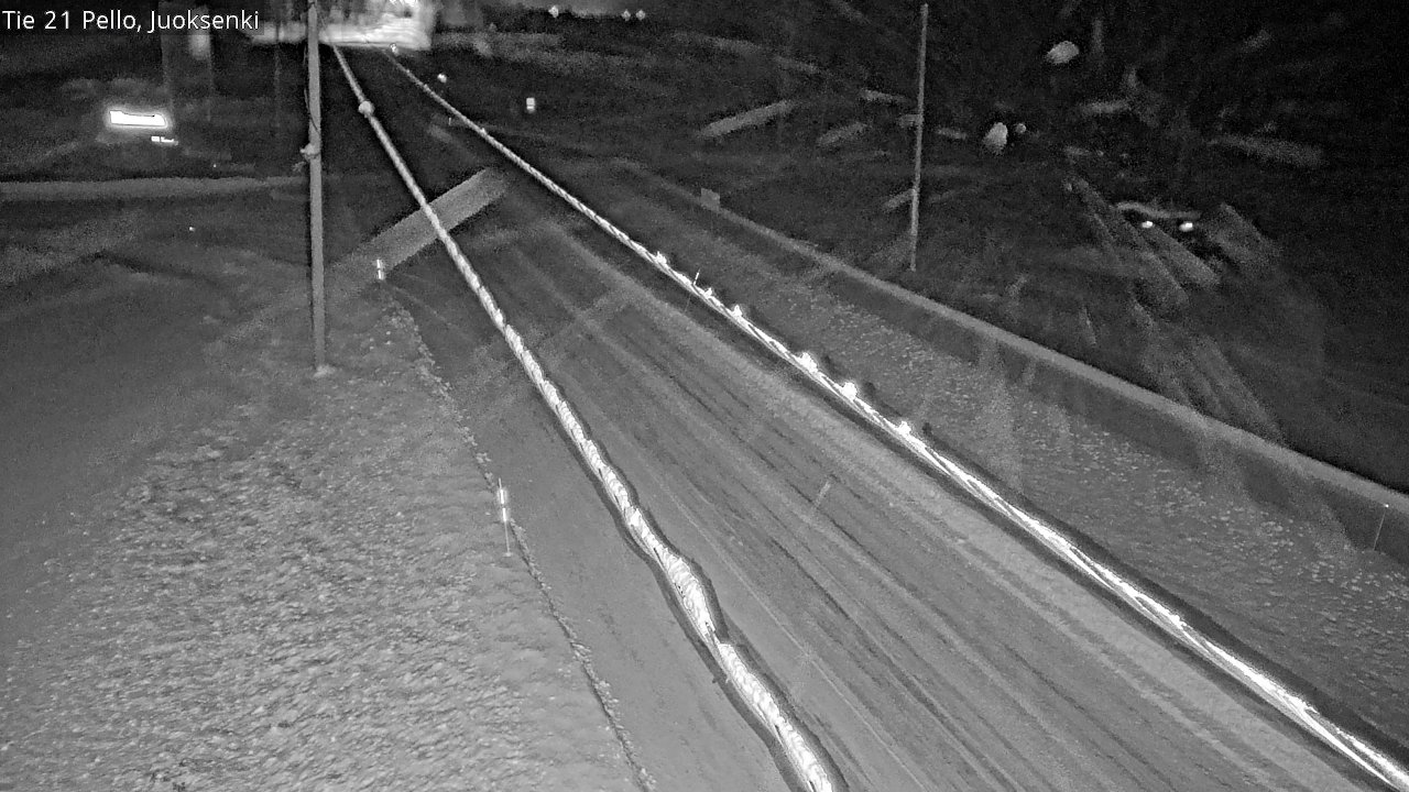 Weather Camera Image Road 21 Pello Juoksenki, Pello, Lappi