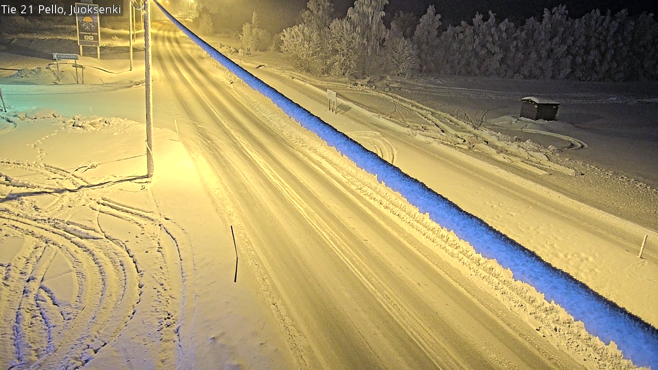 Kelikamerat Kuva Tie 21 Pello Juoksenki, Pello, Lappi