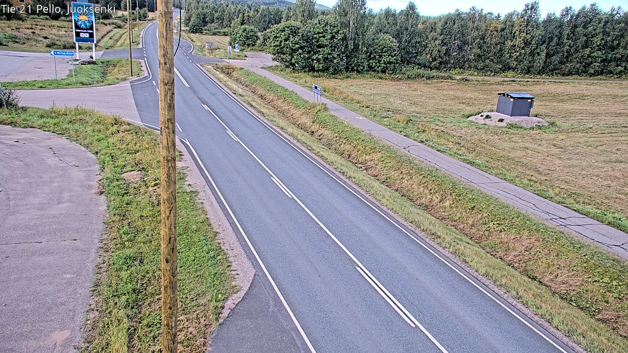 Weather Camera Image Road 21 Pello Juoksenki, Pello, Lappi