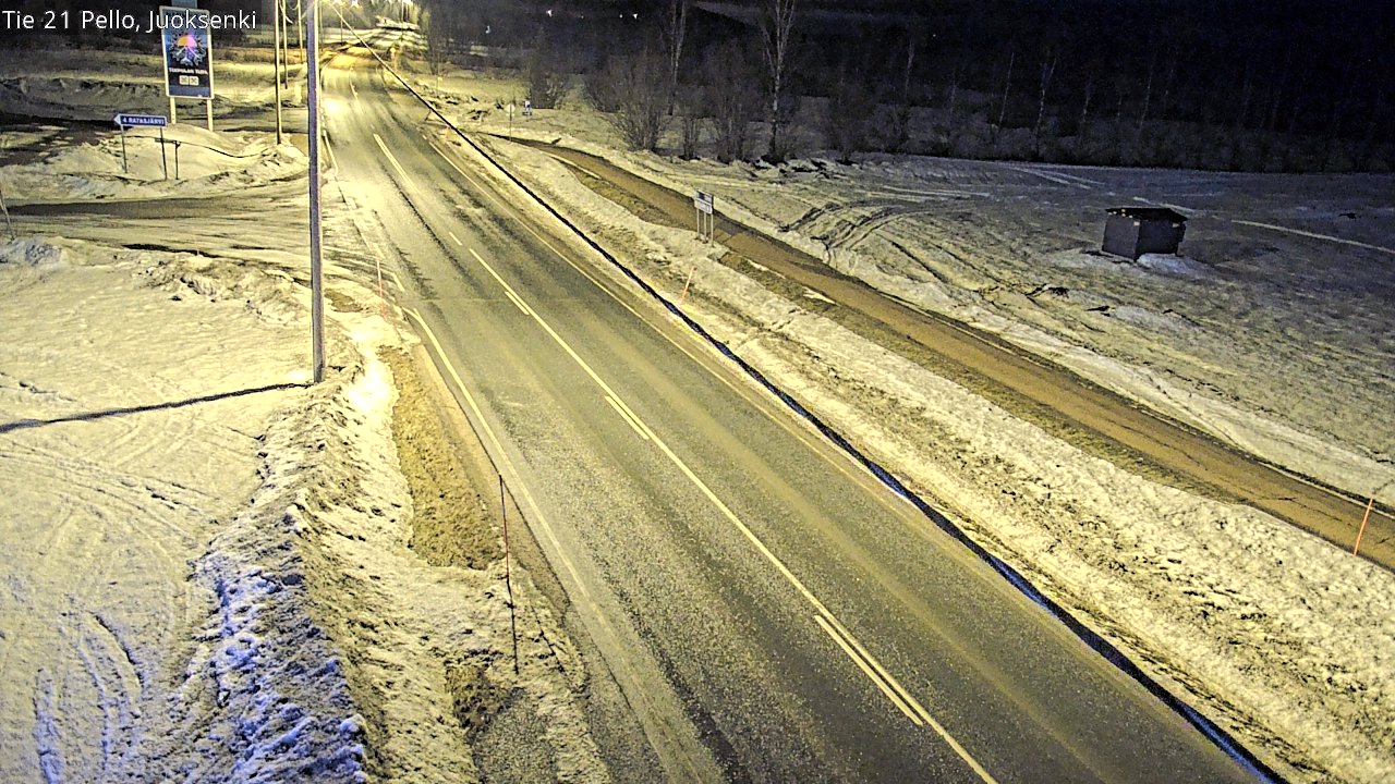 Kelikamerat Kuva Tie 21 Pello Juoksenki, Pello, Lappi