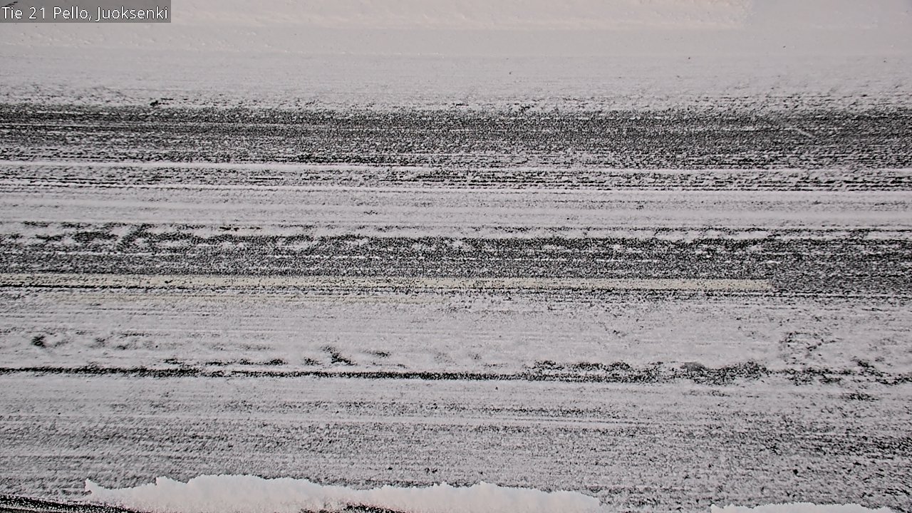 Weather Camera Image Road 21 Pello Juoksenki, Pello, Lappi