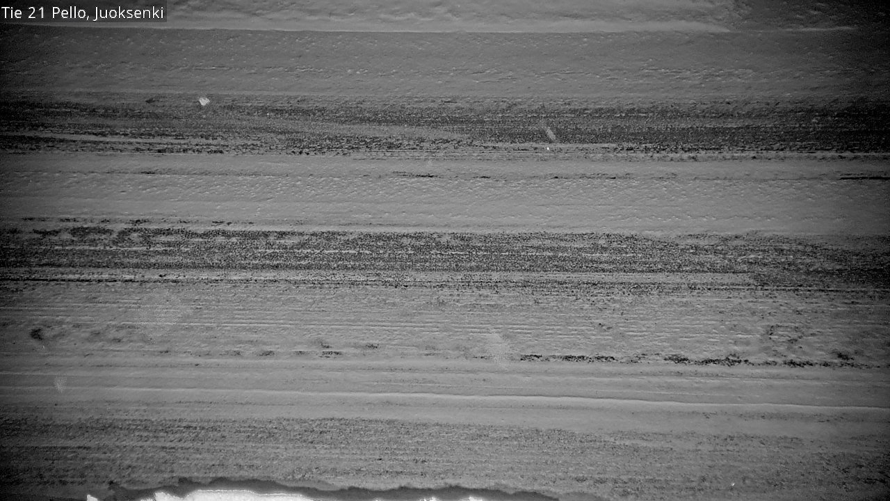 Weather Camera Image Road 21 Pello Juoksenki, Pello, Lappi