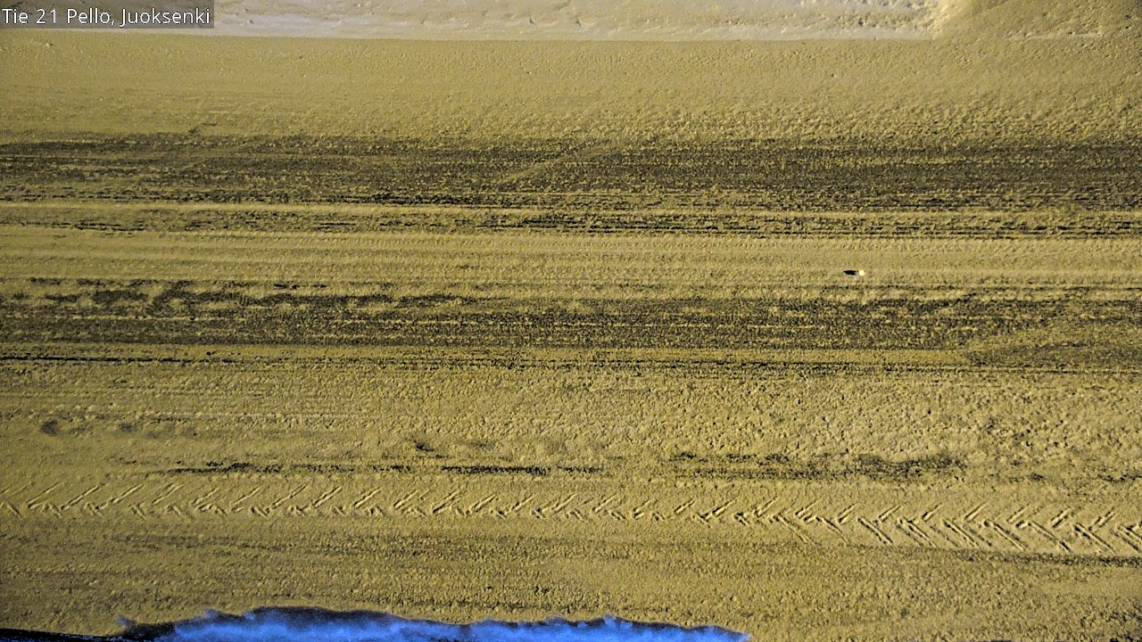 Weather Camera Image Road 21 Pello Juoksenki, Pello, Lappi