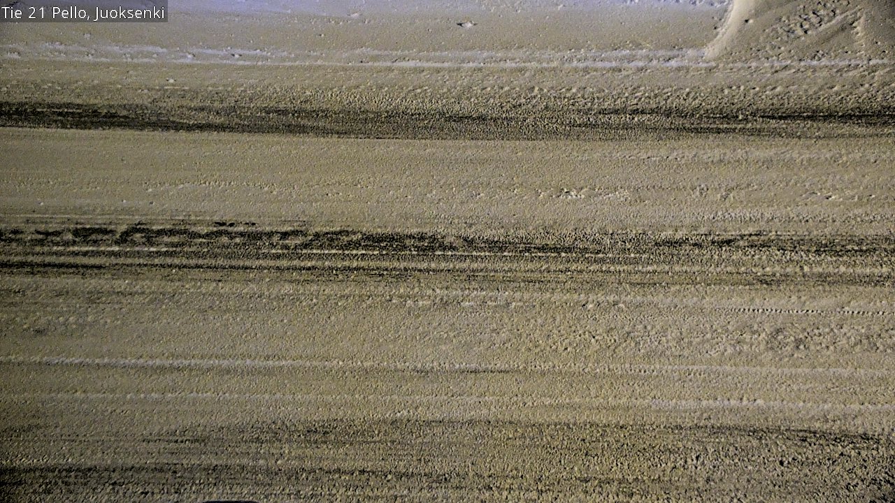 Weather Camera Image Road 21 Pello Juoksenki, Pello, Lappi
