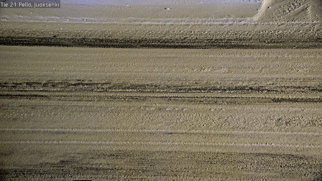 Weather Camera Image Road 21 Pello Juoksenki, Pello, Lappi