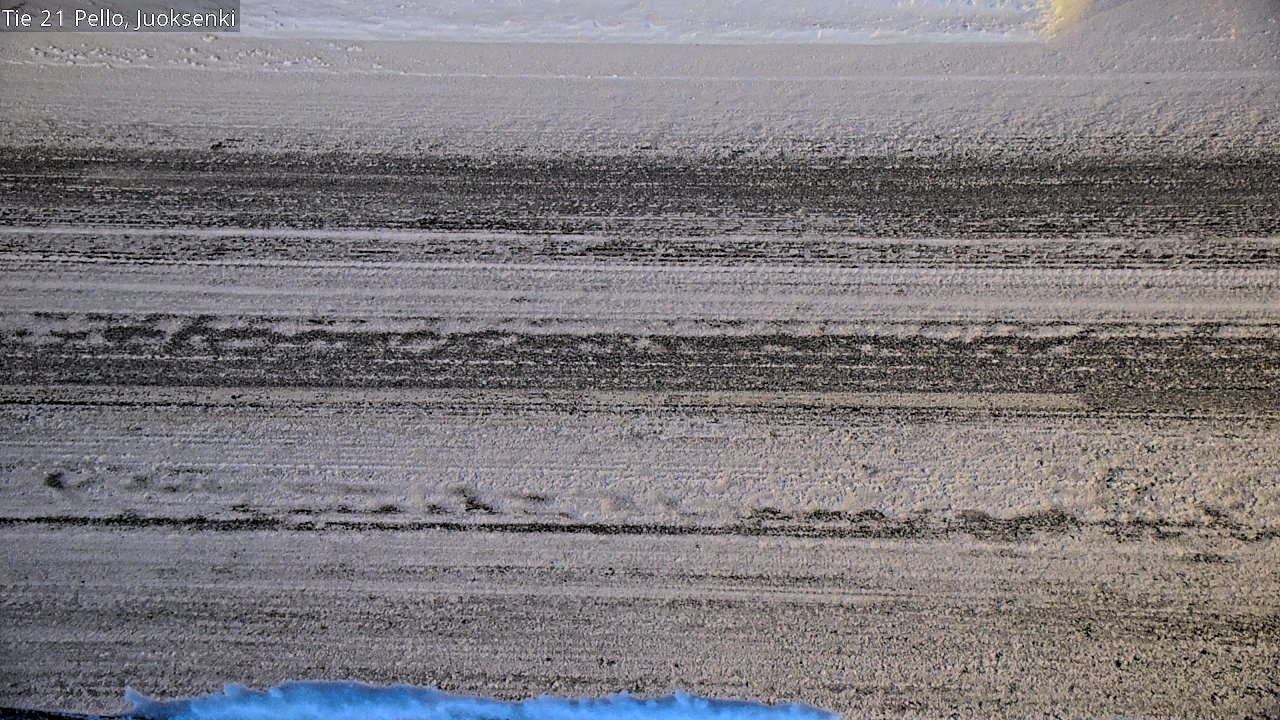 Weather Camera Image Road 21 Pello Juoksenki, Pello, Lappi