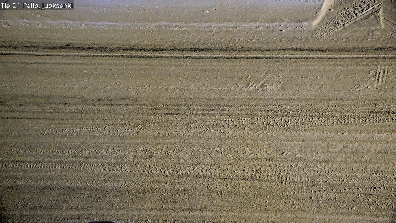 Weather Camera Image Road 21 Pello Juoksenki, Pello, Lappi
