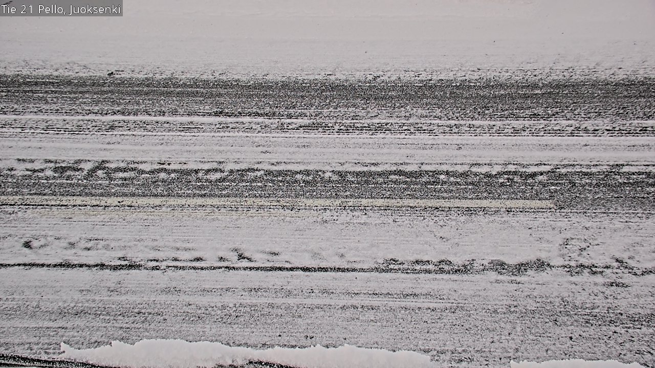 Weather Camera Image Road 21 Pello Juoksenki, Pello, Lappi