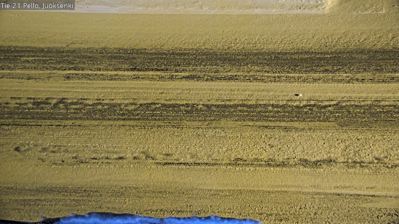 Weather Camera Image Road 21 Pello Juoksenki, Pello, Lappi