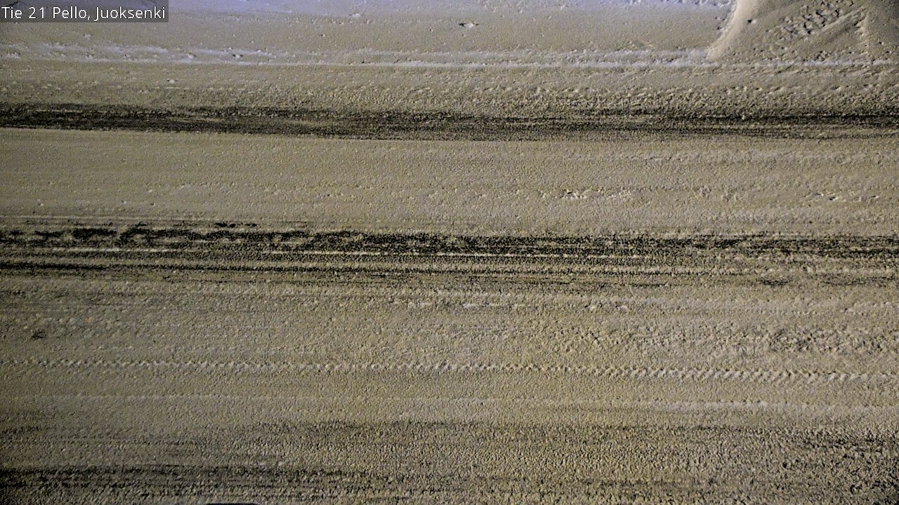 Weather Camera Image Road 21 Pello Juoksenki, Pello, Lappi
