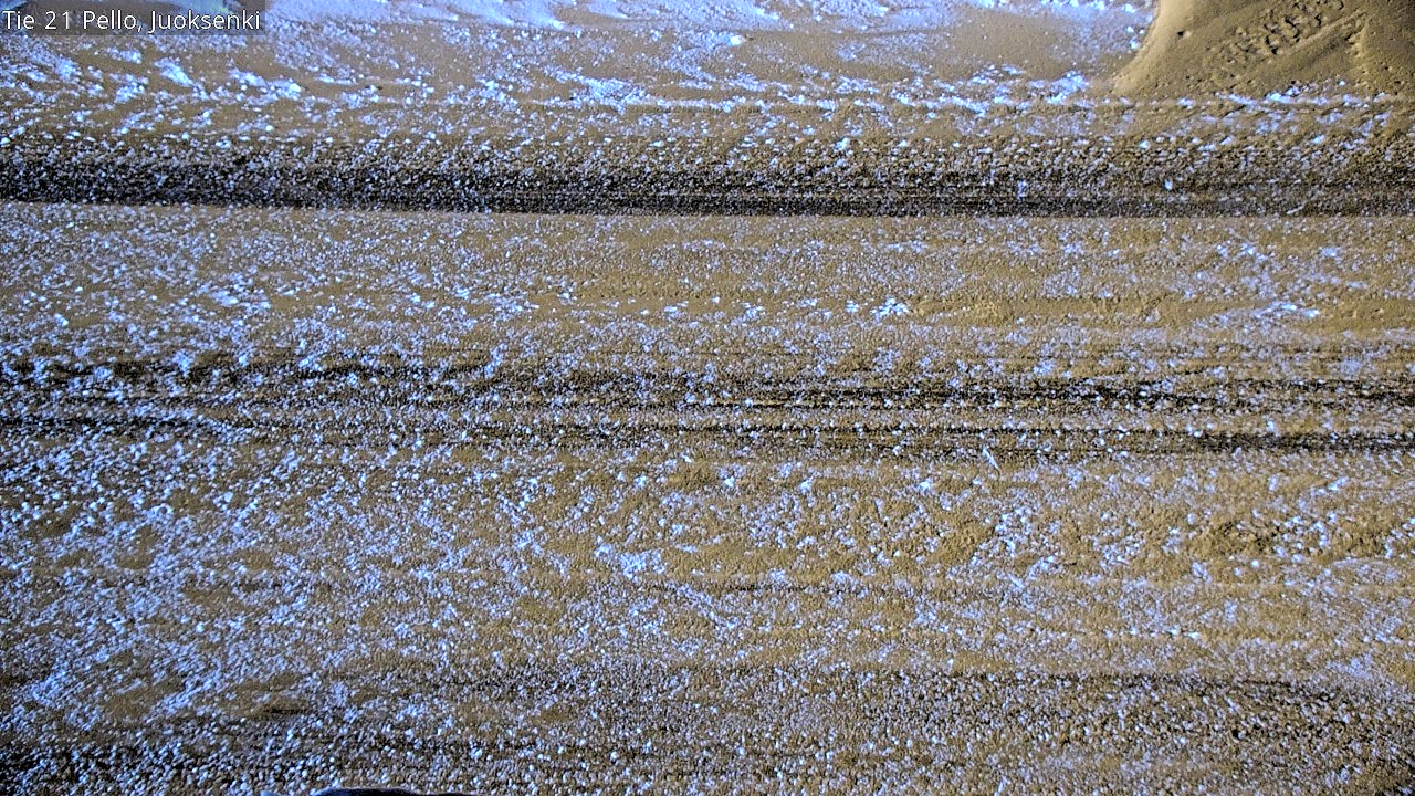 Weather Camera Image Road 21 Pello Juoksenki, Pello, Lappi