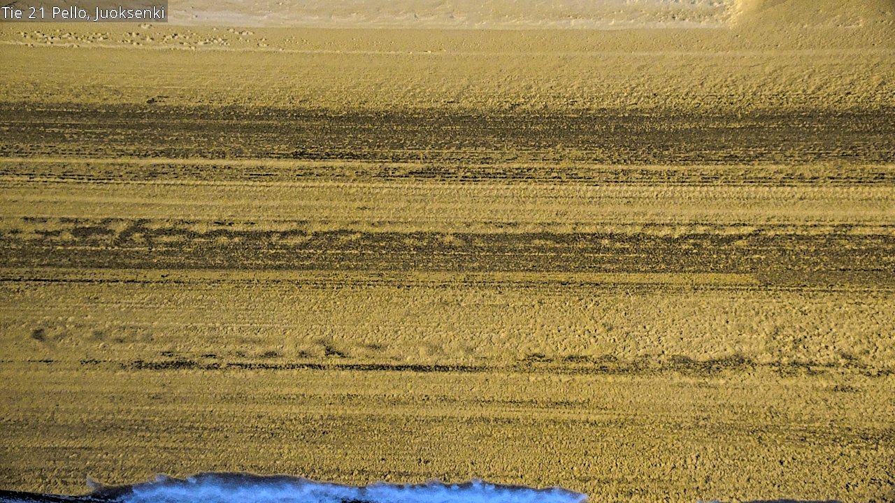 Weather Camera Image Road 21 Pello Juoksenki, Pello, Lappi