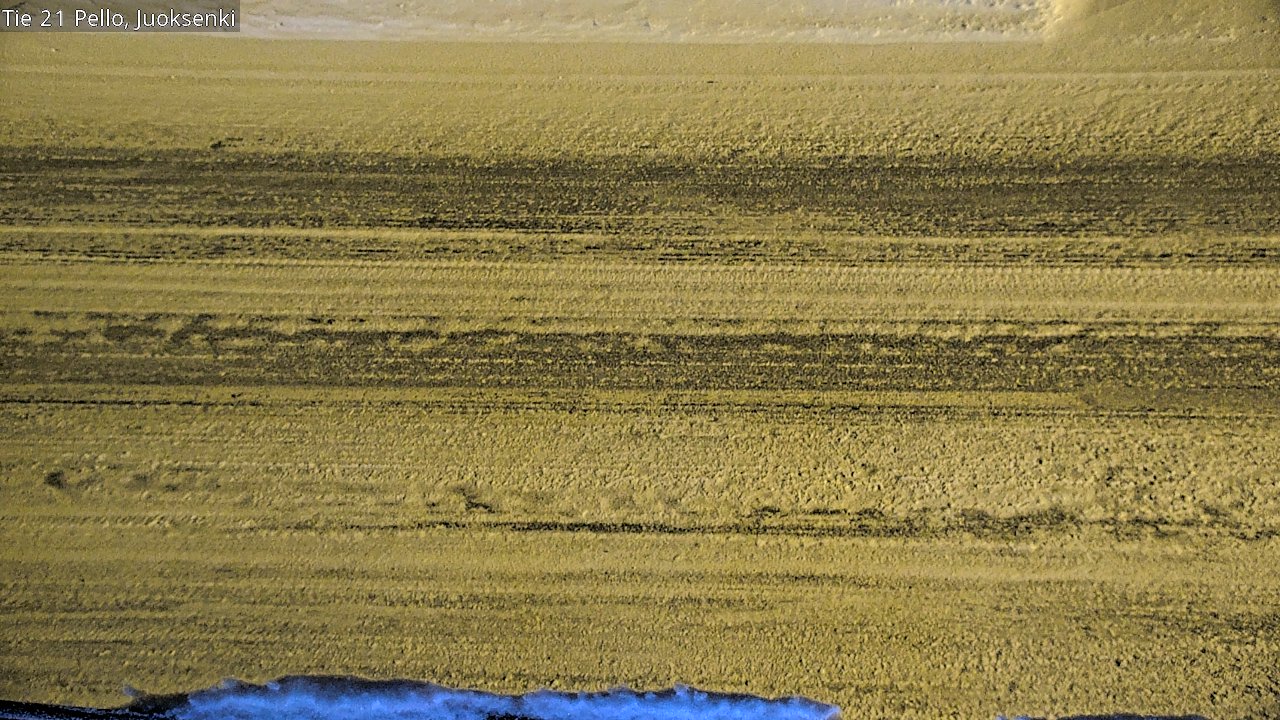 Weather Camera Image Road 21 Pello Juoksenki, Pello, Lappi