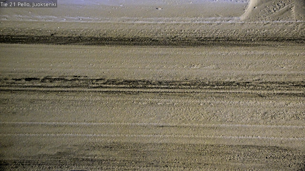 Weather Camera Image Road 21 Pello Juoksenki, Pello, Lappi