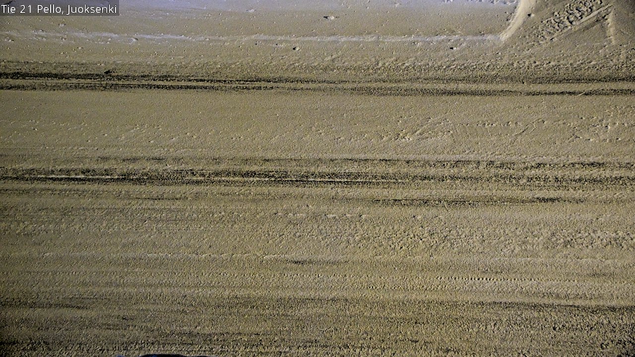Weather Camera Image Road 21 Pello Juoksenki, Pello, Lappi