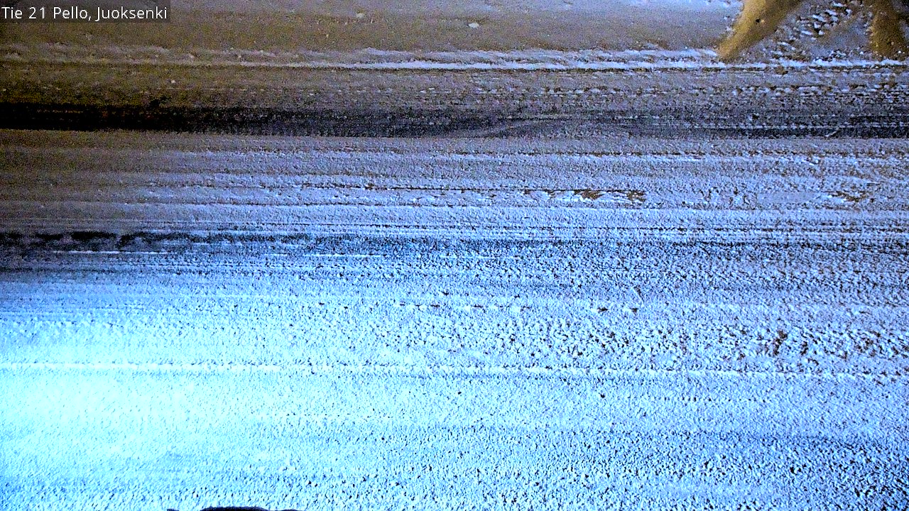 Weather Camera Image Road 21 Pello Juoksenki, Pello, Lappi