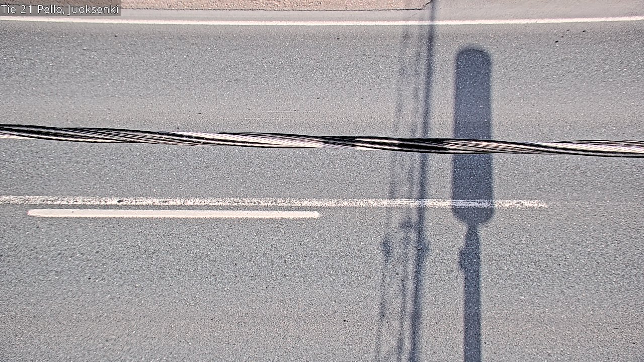 Weather Camera Image Road 21 Pello Juoksenki, Pello, Lappi