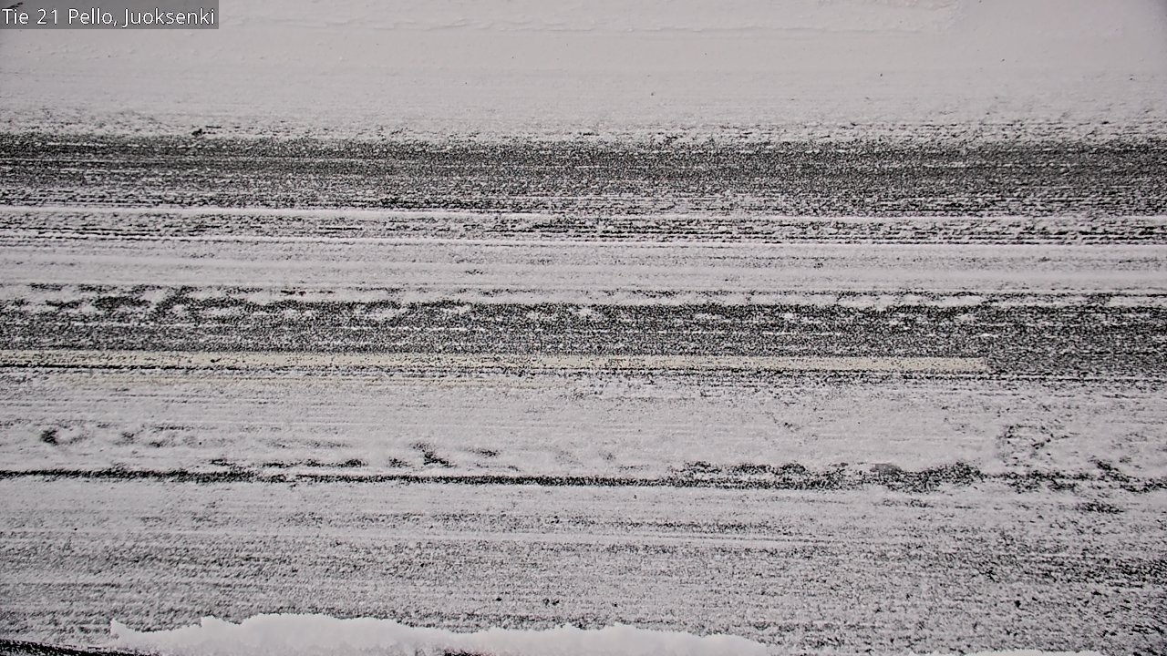 Weather Camera Image Road 21 Pello Juoksenki, Pello, Lappi