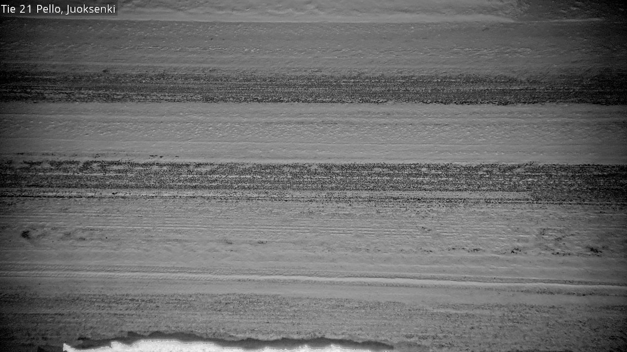 Weather Camera Image Road 21 Pello Juoksenki, Pello, Lappi