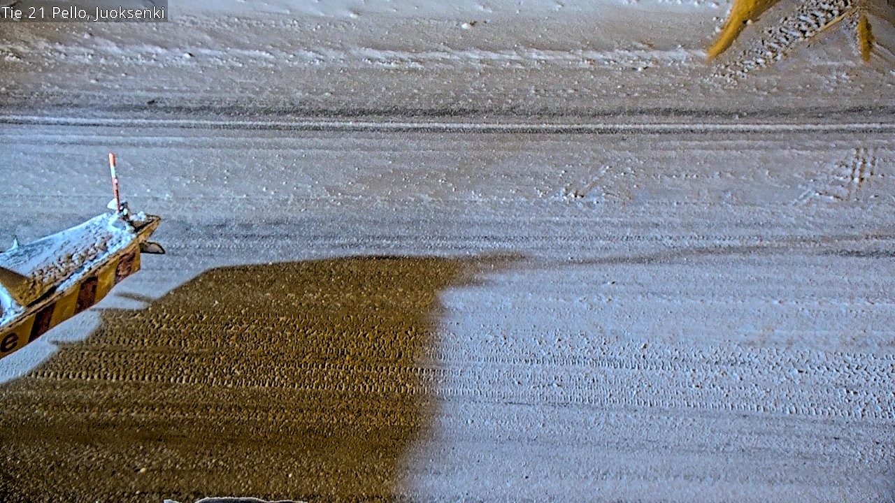 Weather Camera Image Road 21 Pello Juoksenki, Pello, Lappi