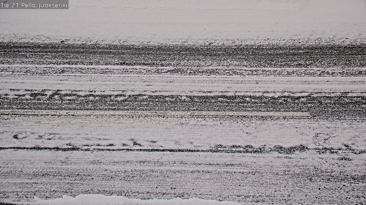 Weather Camera Image Road 21 Pello Juoksenki, Pello, Lappi