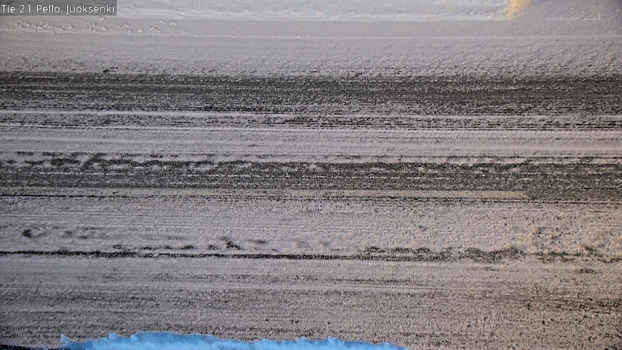 Weather Camera Image Road 21 Pello Juoksenki, Pello, Lappi